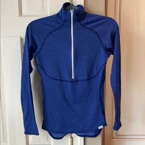 Blue Quarter-Zip Pullover
